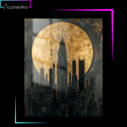 CA069-Buildings Metal Poster by Alumenarc