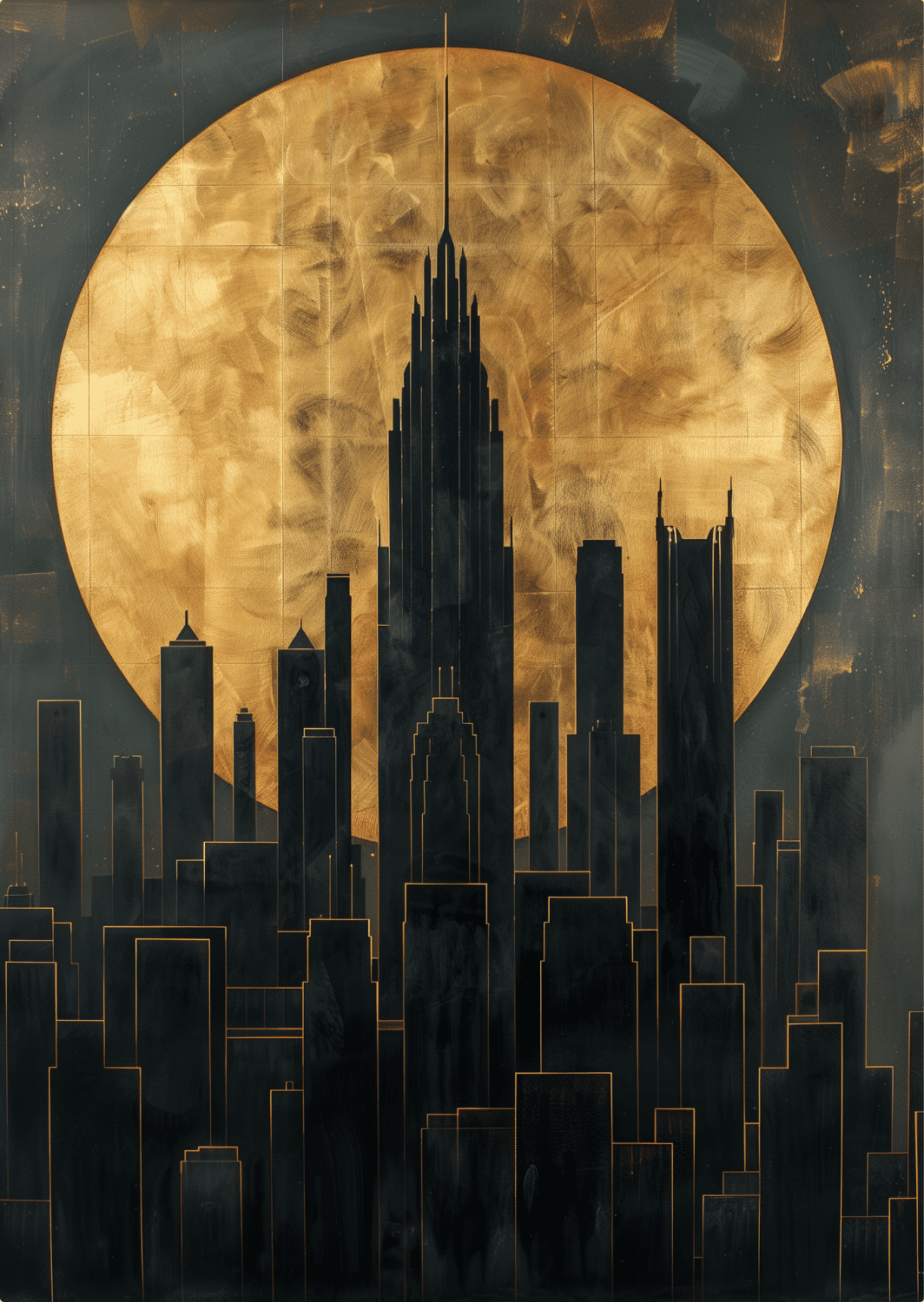 CA069 - Buildings Metal Poster by Alumenarc