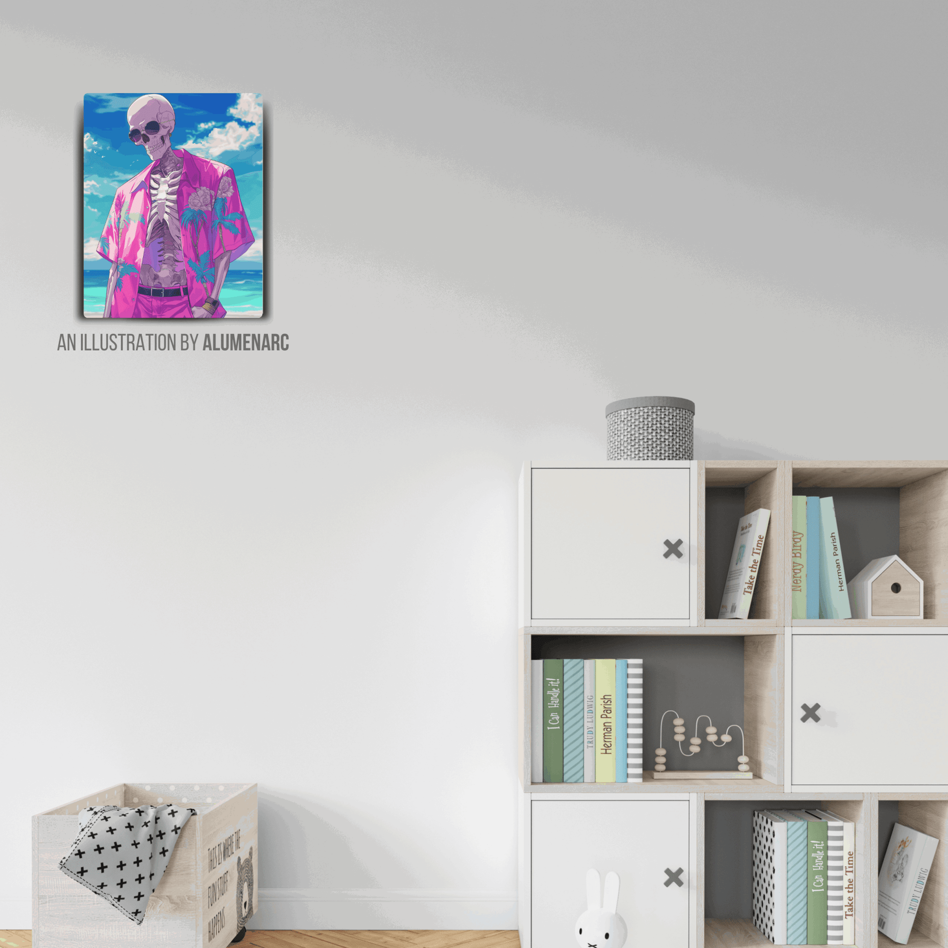 CA075-Skull Metal Poster by Alumenarc