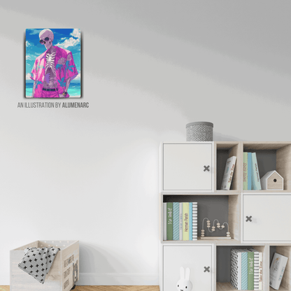 CA075-Skull Metal Poster by Alumenarc