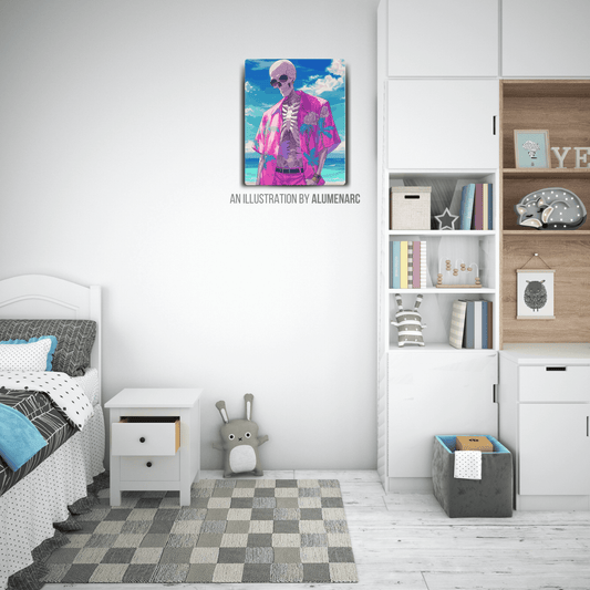 CA075-Skull Metal Poster by Alumenarc