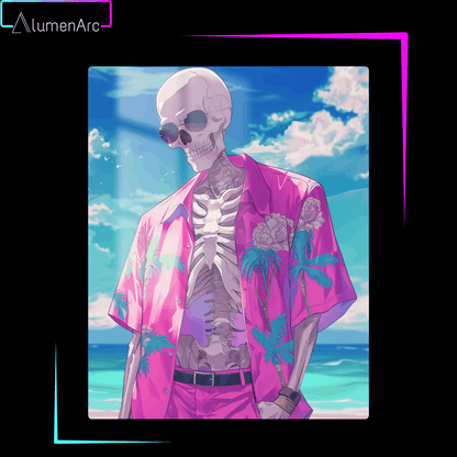 CA075-Skull Metal Poster by Alumenarc