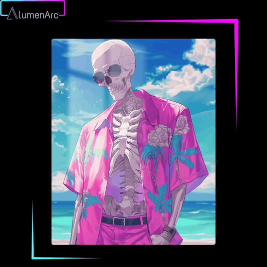 CA075-Skull Metal Poster by Alumenarc