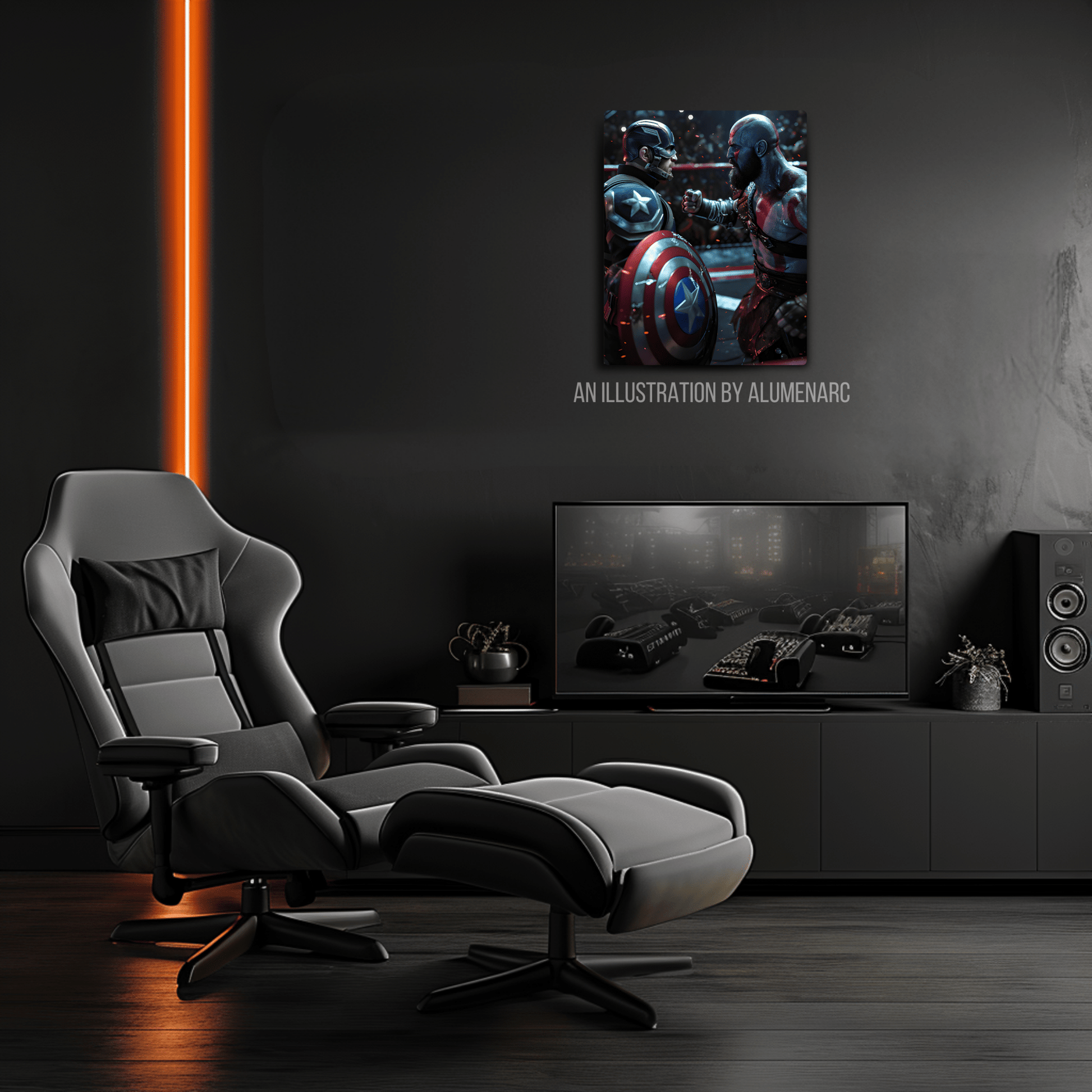 CG066-Fight Metal Poster by Alumenarc