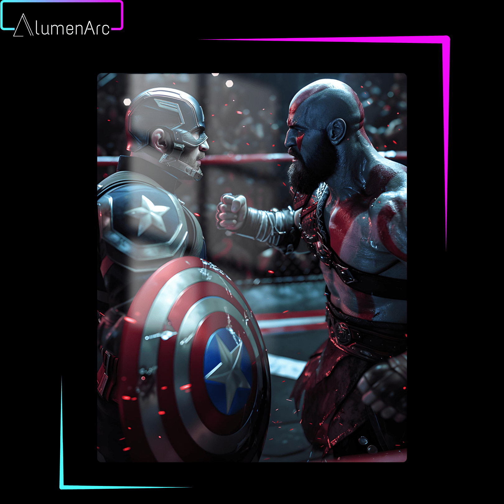 CG066-Fight Metal Poster by Alumenarc