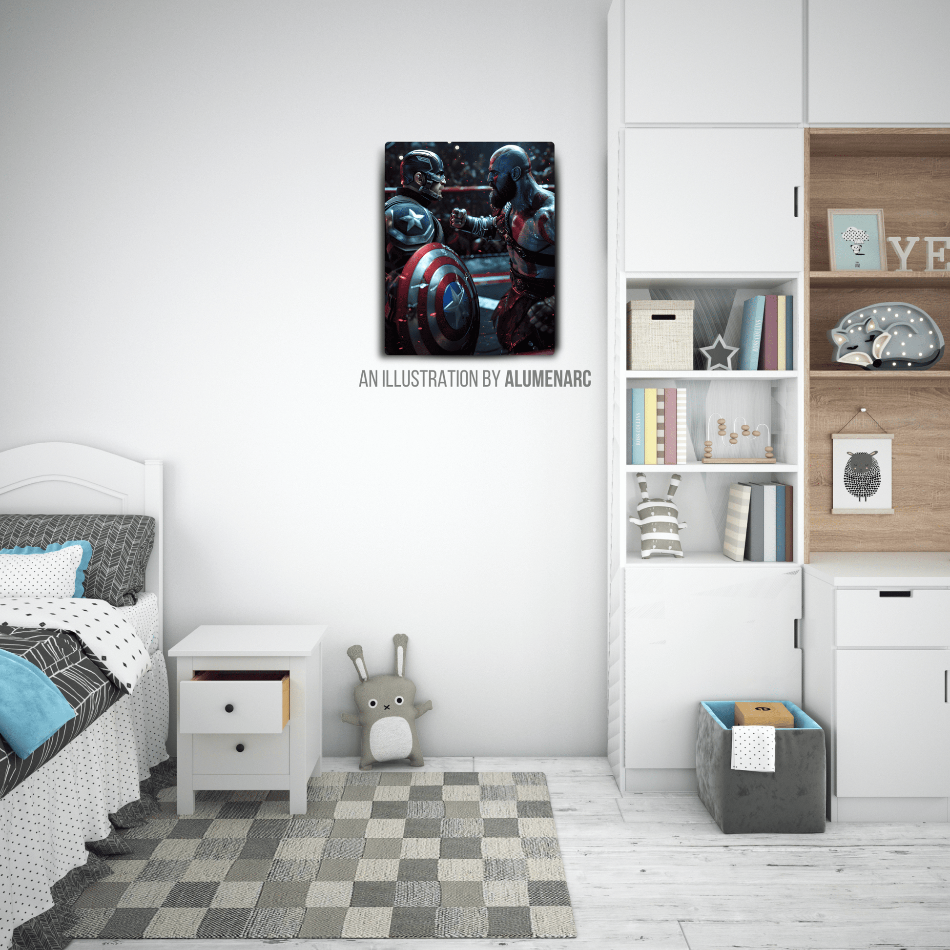 CG066-Fight Metal Poster by Alumenarc