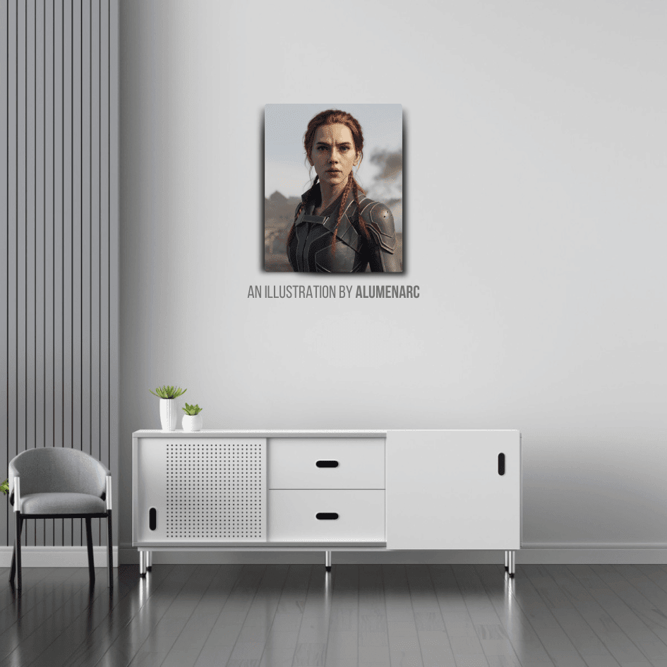 CM044 - BW Metal Poster by Alumenarc