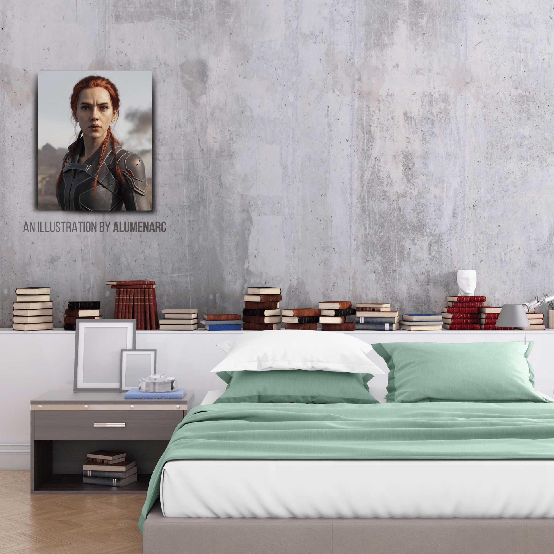 CM044-BW Metal Poster by Alumenarc