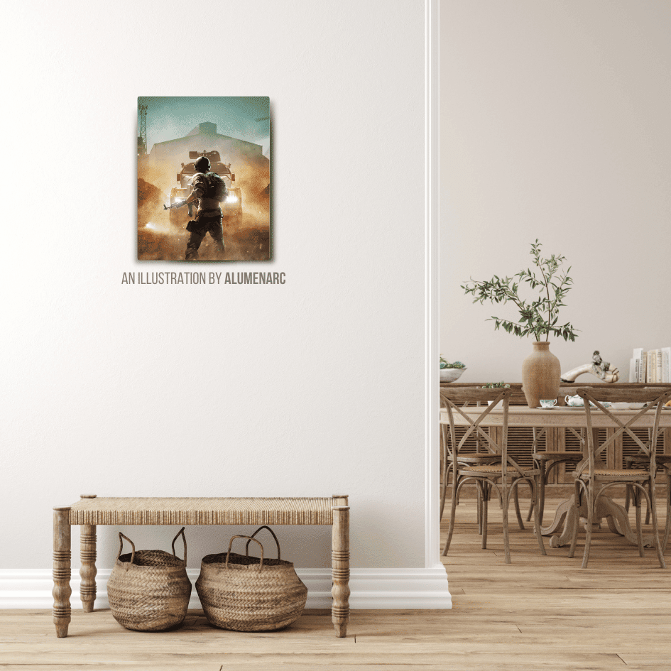 G014 - P Metal Poster by Alumenarc