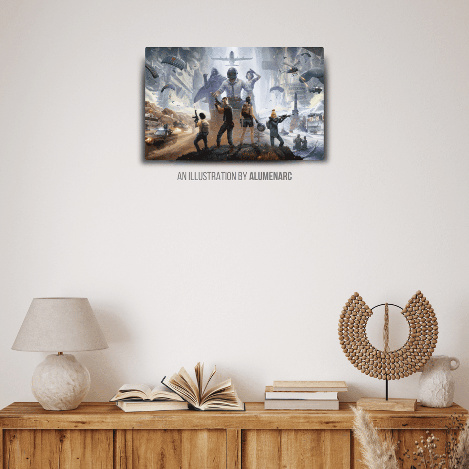 G015 - P Metal Poster by Alumenarc