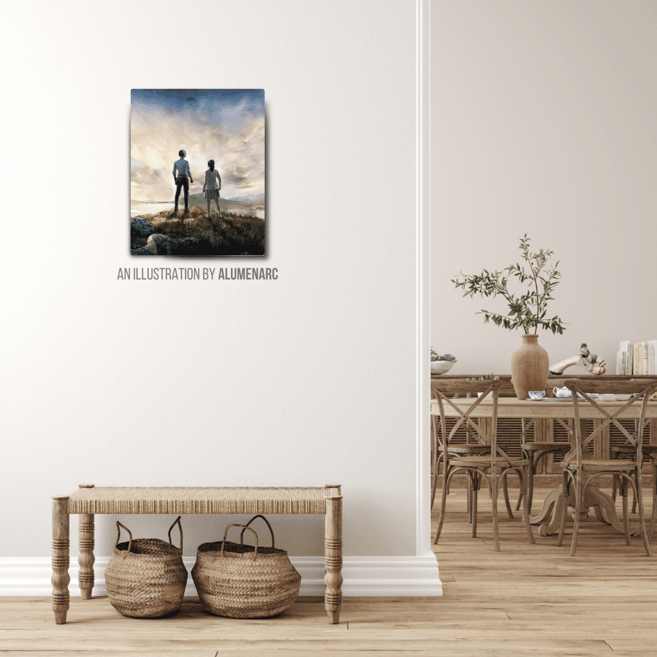 G016 - P Metal Poster by Alumenarc