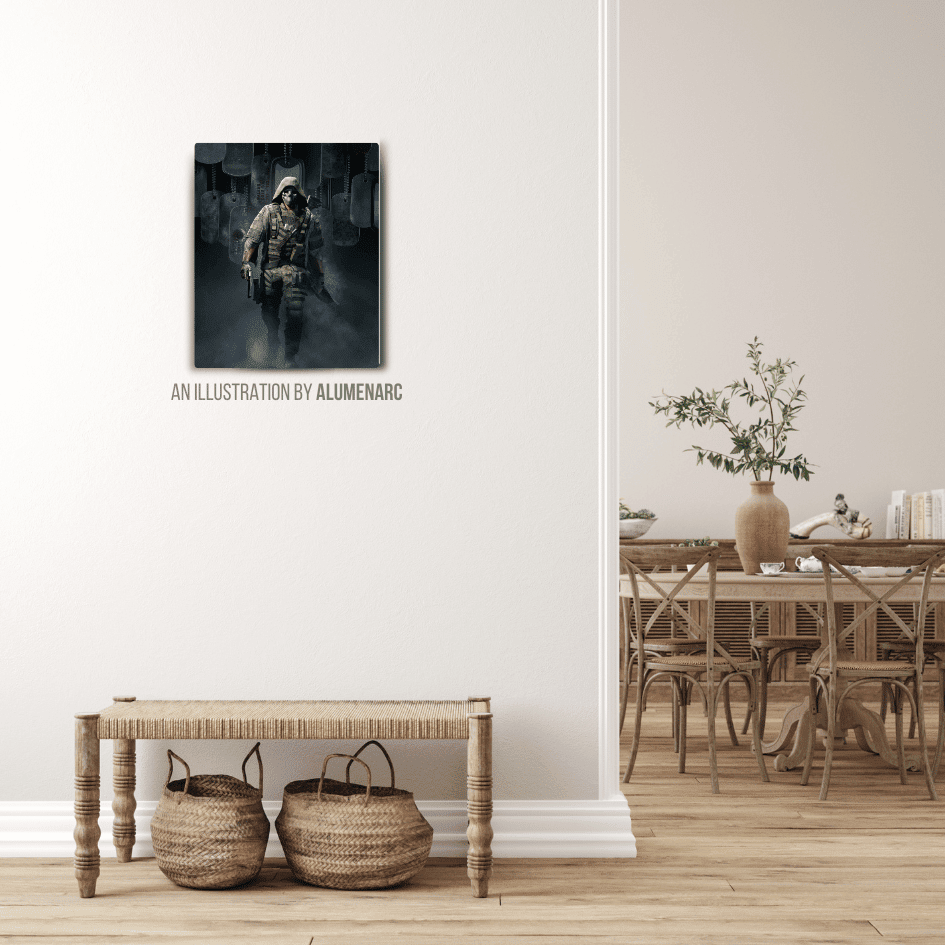 G050 - COD Metal Poster by Alumenarc