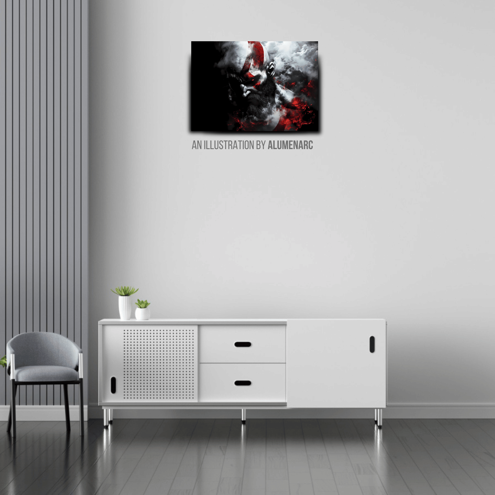 G110 - GOW Metal Poster by Alumenarc