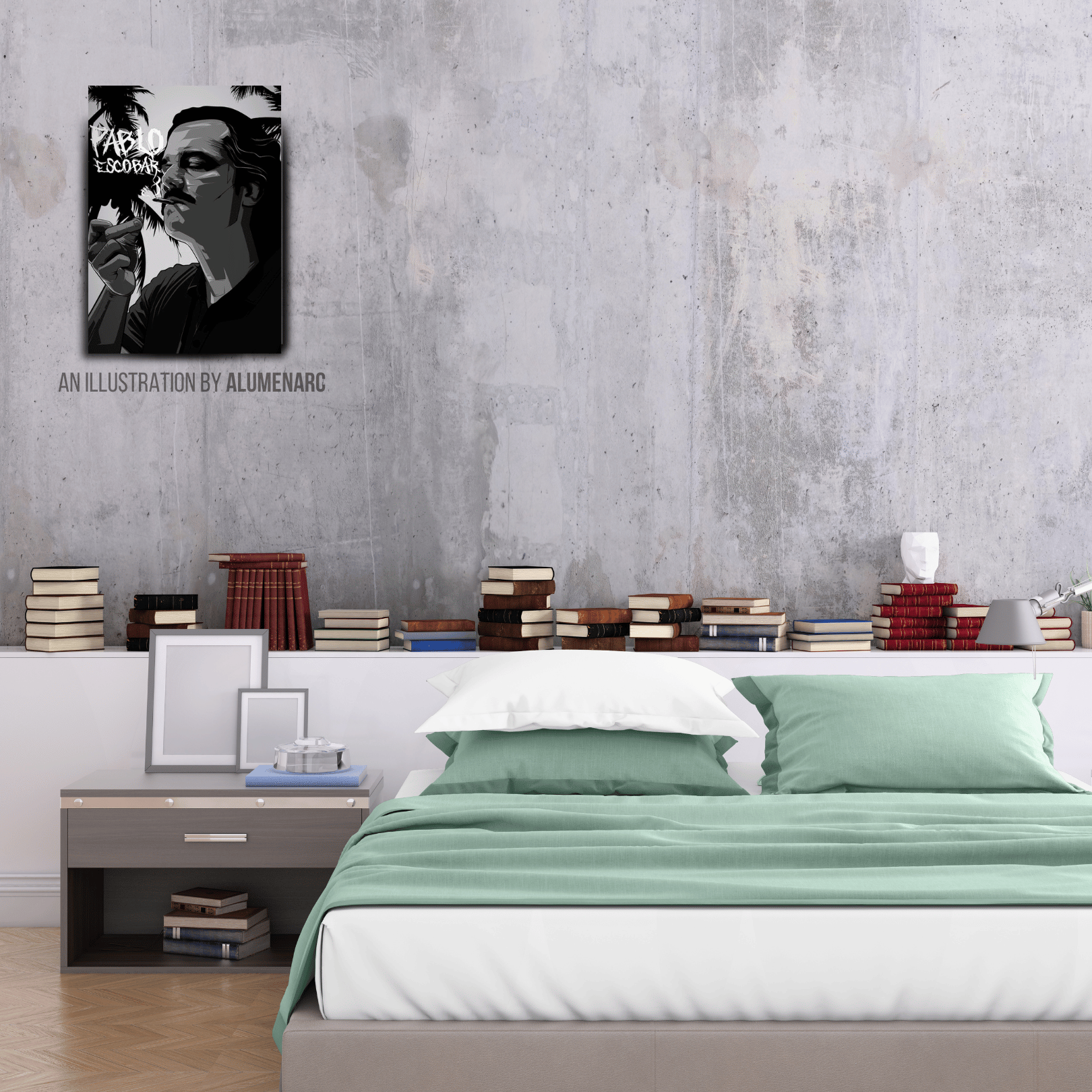 G111 - PABLO Metal Poster by Alumenarc