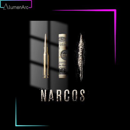 G112 - Narcos Metal Poster by Alumenarc