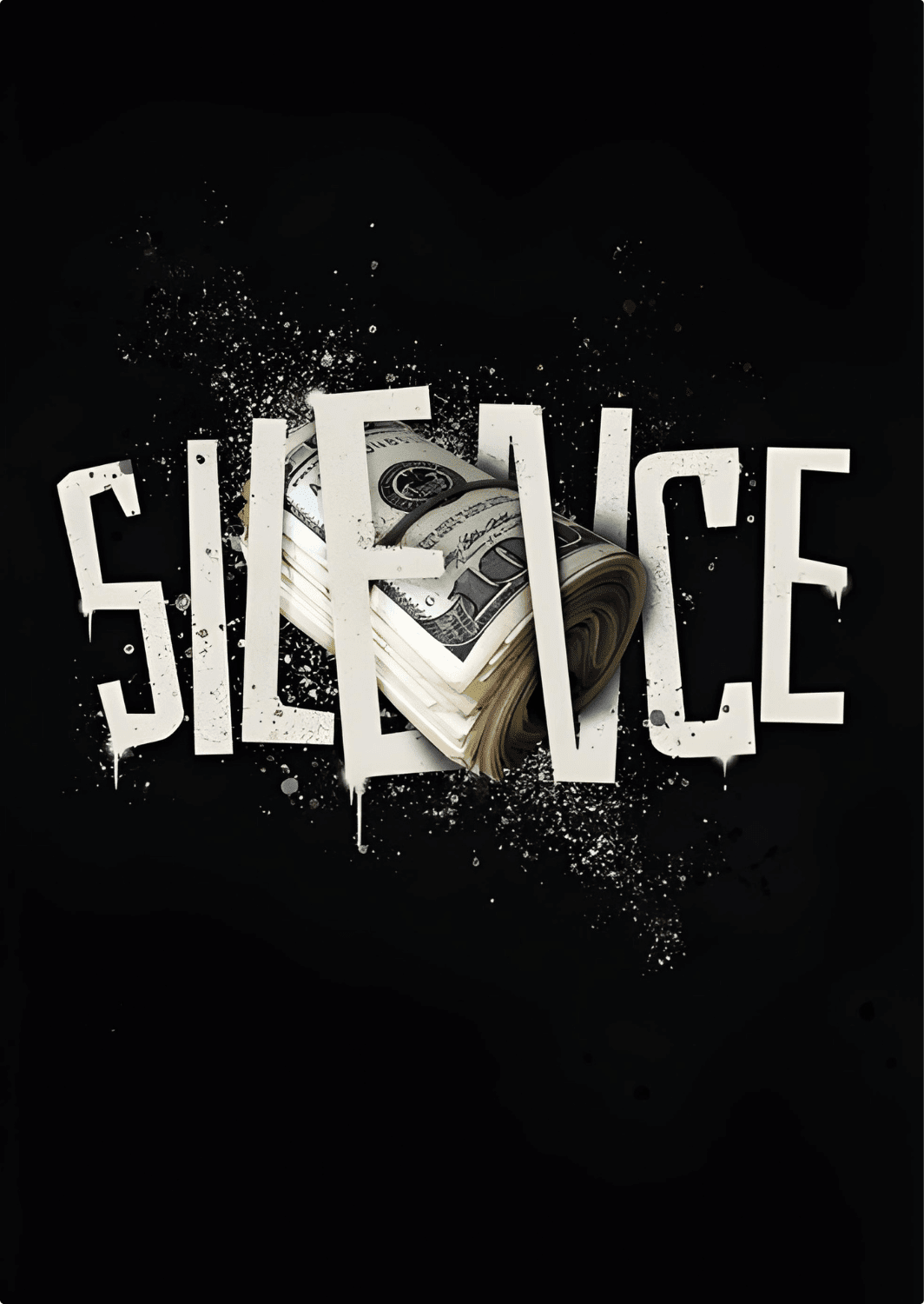 H011 - Silence Metal Poster by Alumenarc