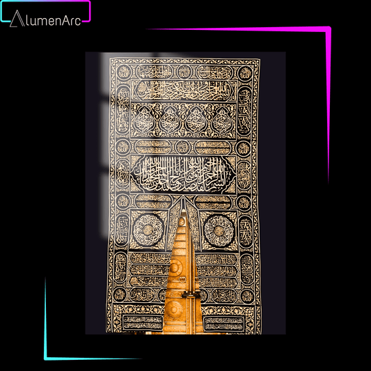 I038-Ghulaf-e-Ka'ba Metal Poster by Alumenarc