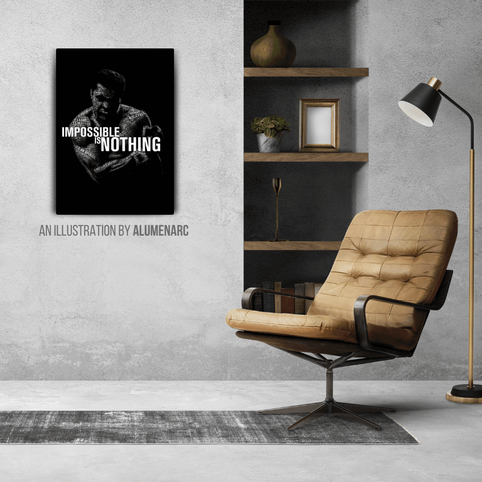 Q018 - Nothing is impossible Metal Poster by Alumenarc
