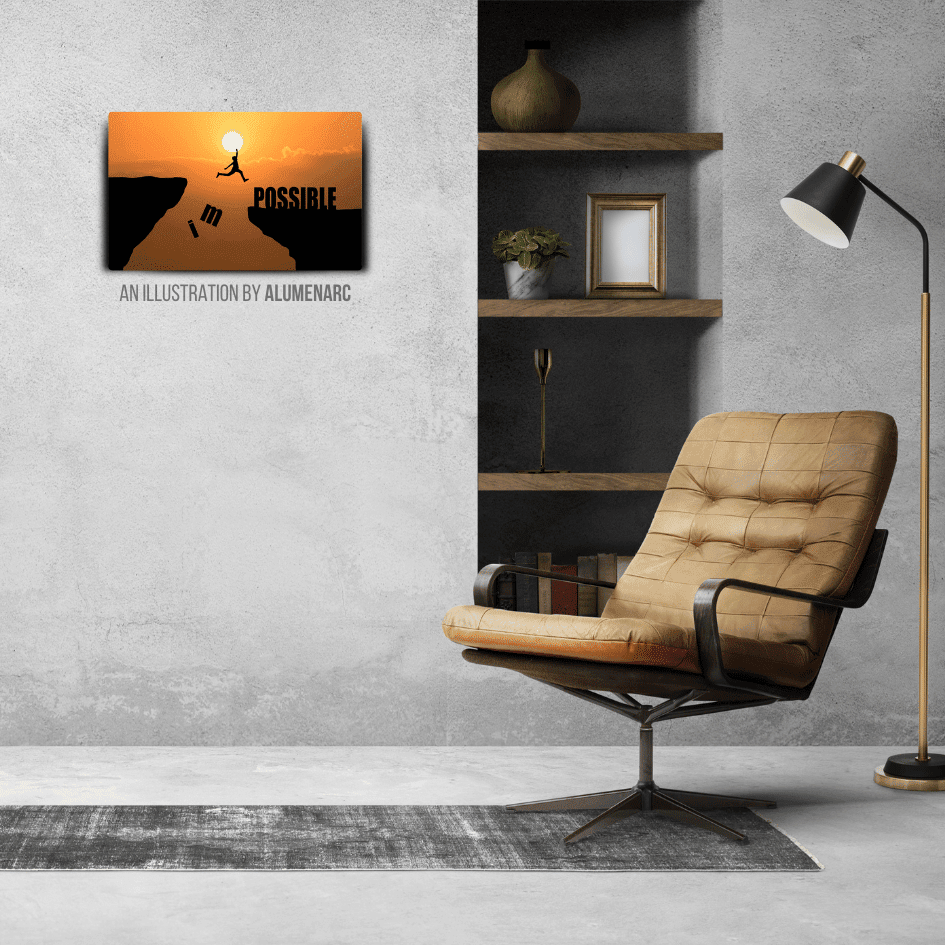 Q038 - (Im)Possible Metal Poster by Alumenarc