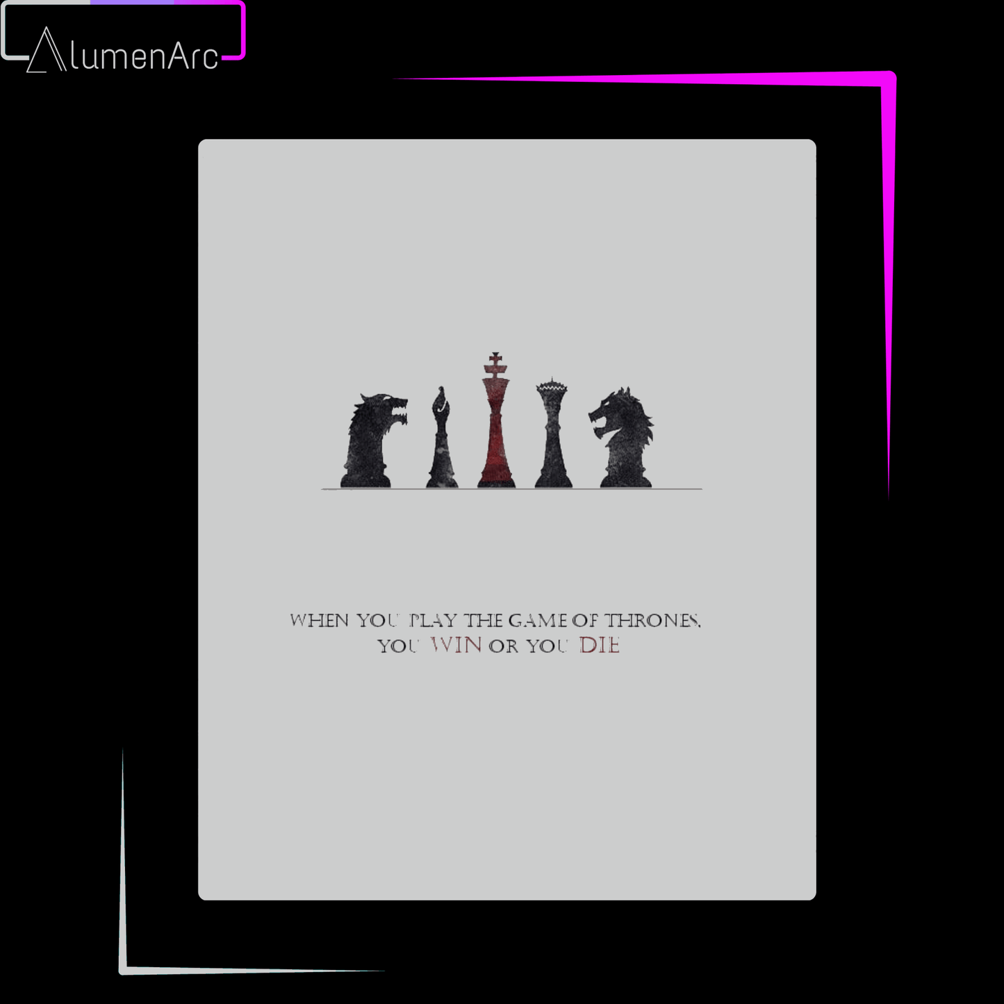 Q055-GOT Metal Poster by Alumenarc