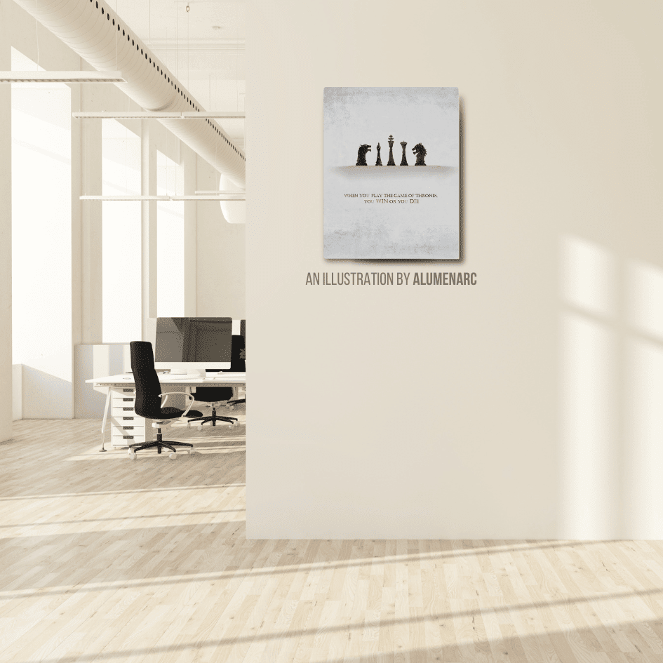 Q055 - GOT Metal Poster by Alumenarc