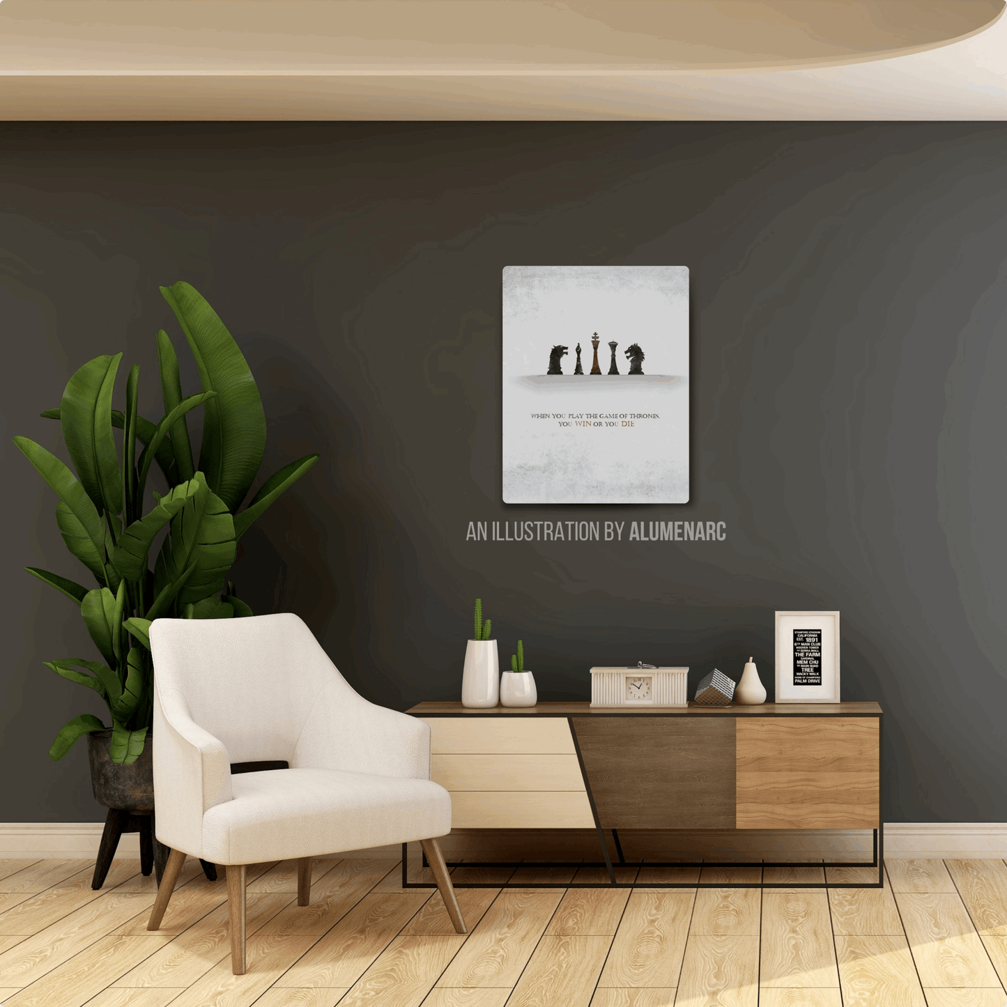 Q055-GOT Metal Poster by Alumenarc