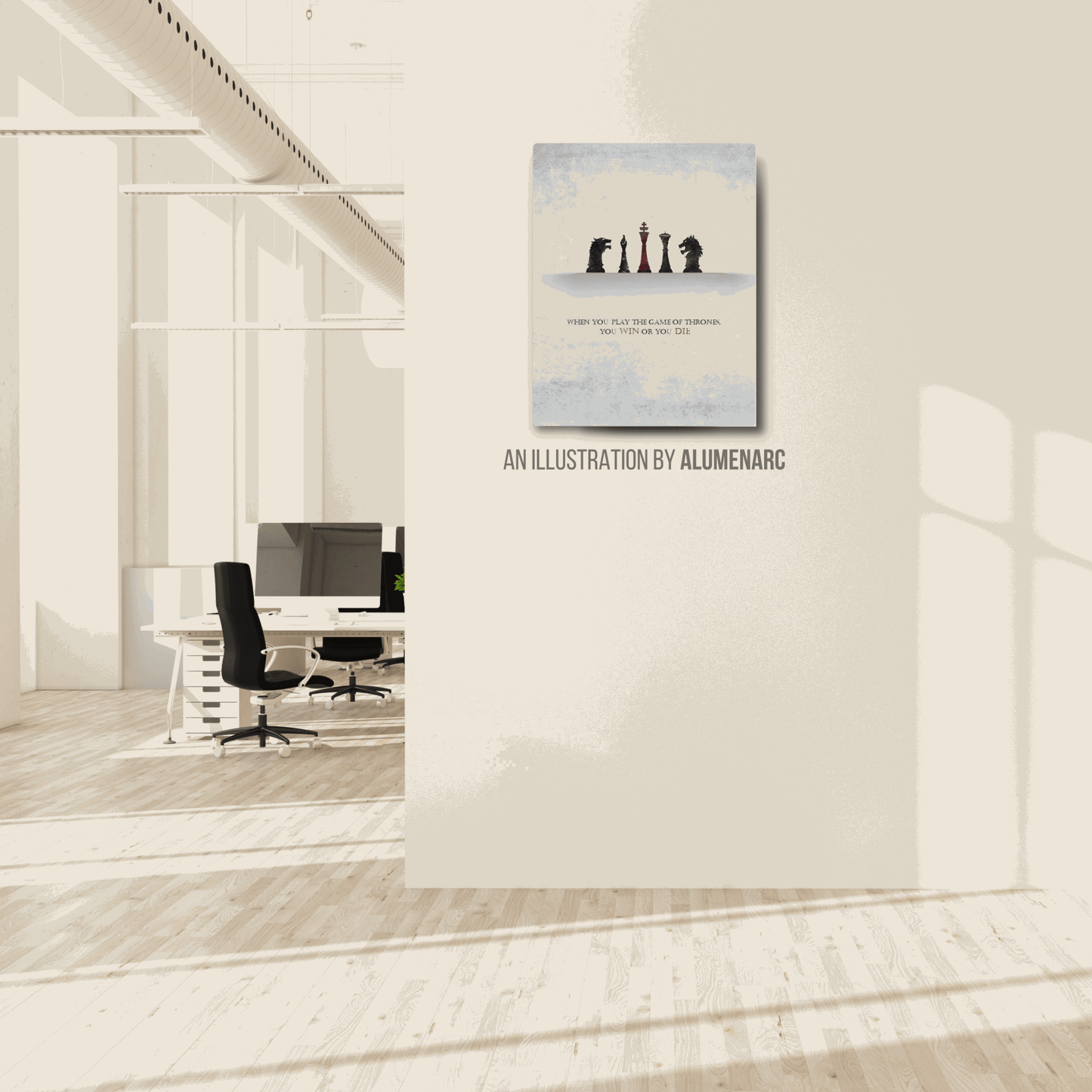 Q055-GOT Metal Poster by Alumenarc